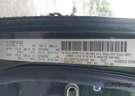 2018 Ram 1500 Express 4X4 6'4 Box из США, поврежденный, VIN 1C6RR7FG9JS344160